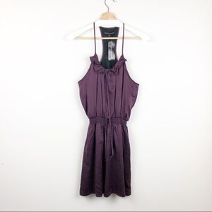 Silk Plum Mini Dress - by Liquid NWT